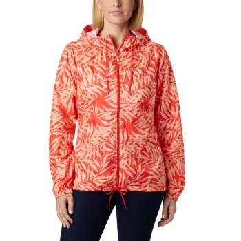 Columbia Flash Forward Printed Windbreaker, Chamarras Naranjas Para Mujer | 607843-HJU